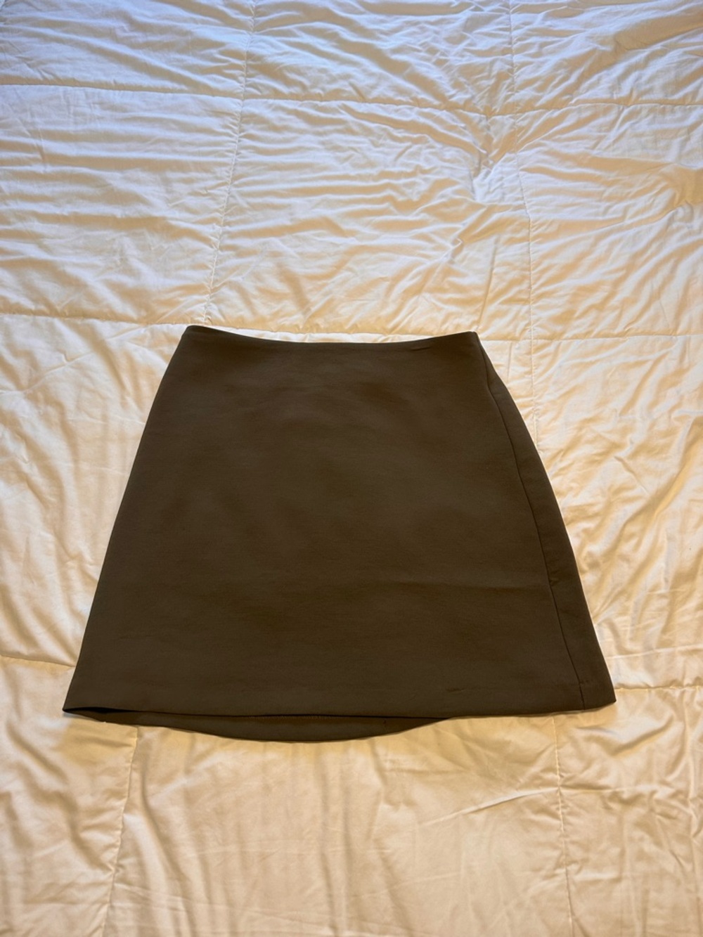 Wilfred Brown Mini A-Line Skirt